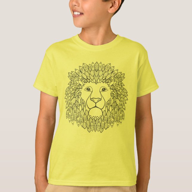 Inspired Lion Head 3 T-Shirt (Front)