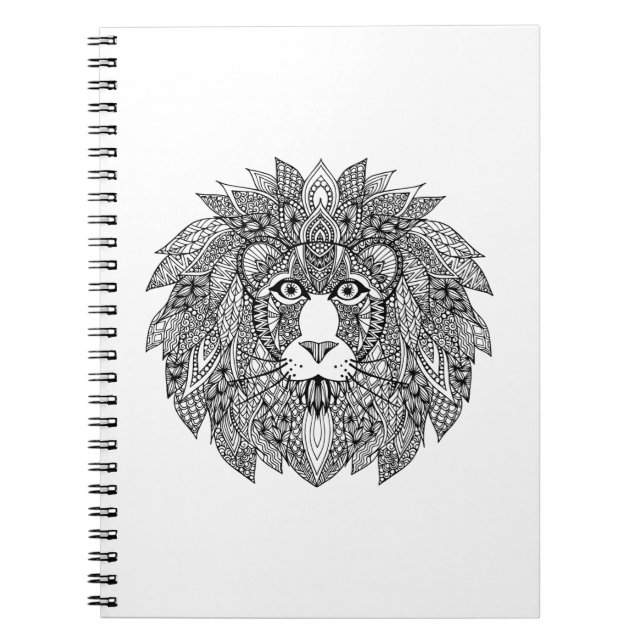 Inspired Lion Head 4 Notebook (Front)