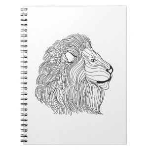 Inspired Lion Head 5 Notebook