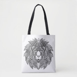 Inspired Lion Head 9 Tote Bag