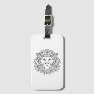 Inspired Lion Head Luggage Tag
