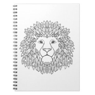 Inspired Lion Head Notebook