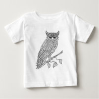 Inspired Magic Owl Sitting On Branch