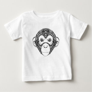 Inspired Monkey Design Baby T-Shirt