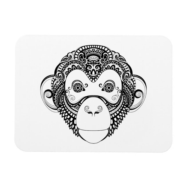 Inspired Monkey Design Magnet (Horizontal)