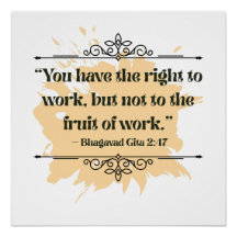  Inspired Orange Minimalist Bhagavad Gita Quote