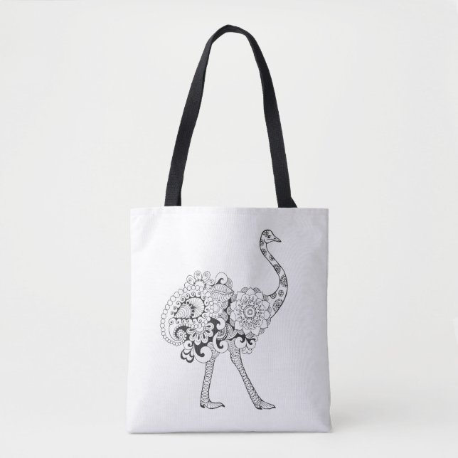 Inspired Ostrich 2 Tote Bag (Front)