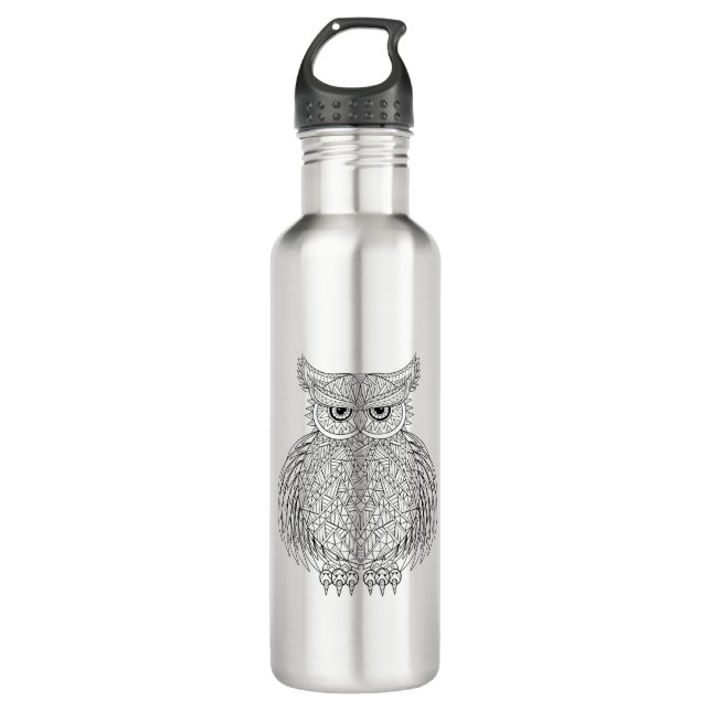 Inspired Owl Bird Totem 710 Ml Water Bottle (Front)