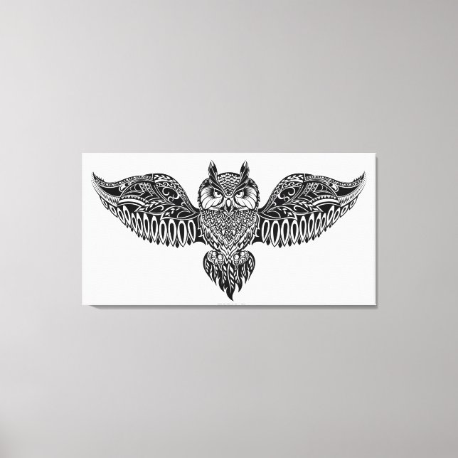 Inspired Owl Canvas Print (Front)