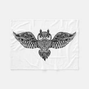 Inspired Owl Fleece Blanket