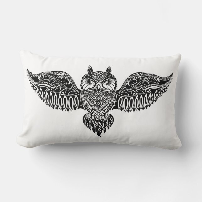 Inspired Owl Lumbar Cushion (Front)