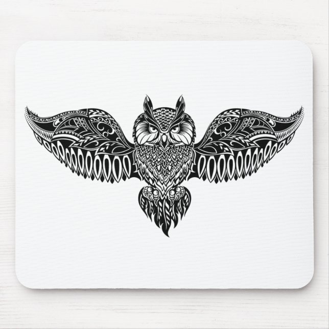 Inspired Owl Mouse Pad (Front)