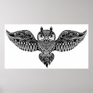 Inspired Owl Poster