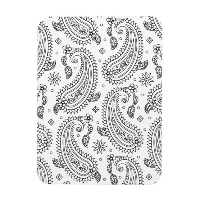 Inspired Paisley Design Magnet (Vertical)