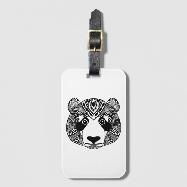 Inspired Panda Luggage Tag (Front Vertical)