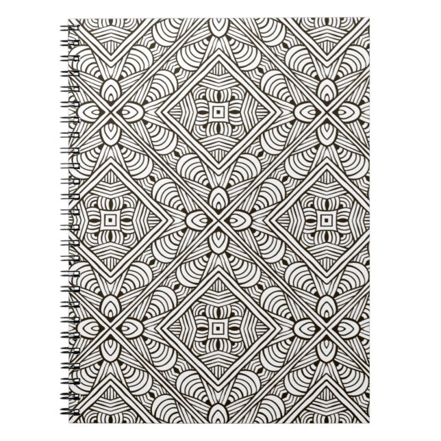 Inspired Pattern Spiral Notebook (Front)