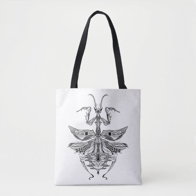 Inspired Praying Mantis 2 Tote Bag (Front)