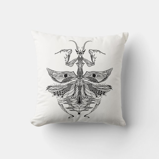 Inspired Praying Mantis Cushion (Front)