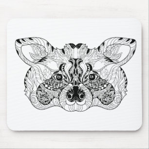Inspired Racoon Mouse Pad