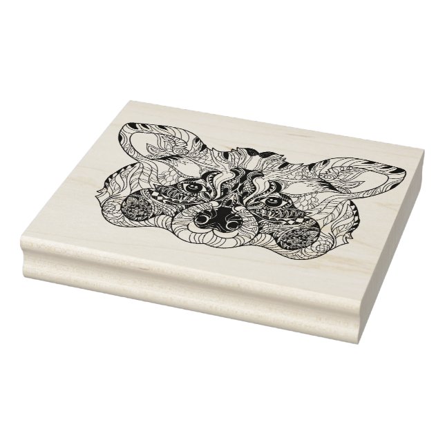 Inspired Racoon Rubber Stamp (Stamp)
