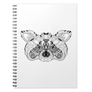 Inspired Racoon Spiral Notebook