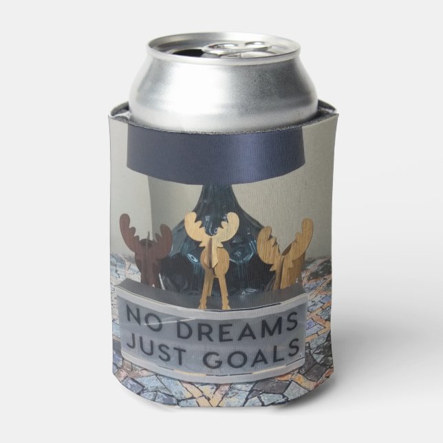 Inspired Reindeer Dreams: A Motivational Holiday Can Cooler (Can Front)