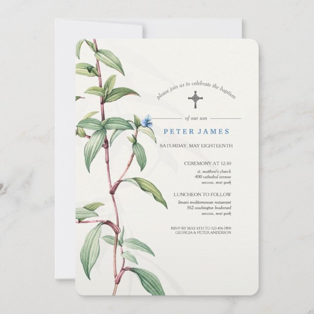 Inspired Religious Invitation (Front)