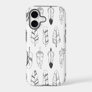 Inspired Retro Feather Pattern