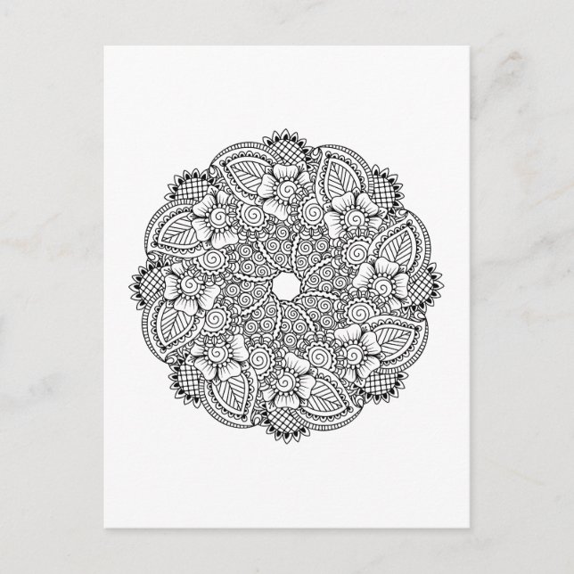 Inspired Round Design Postcard (Front)