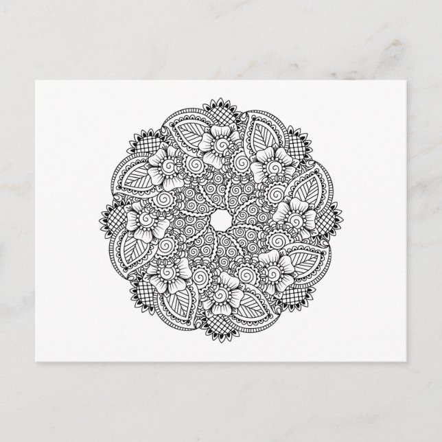 Inspired Round Design Postcard (Front)
