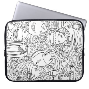 Inspired School Of Fish Laptop Sleeve
