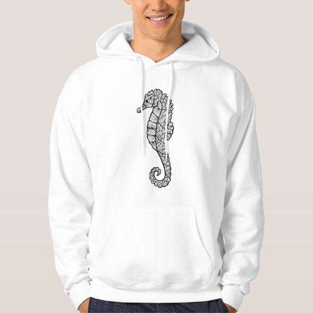 Inspired Sea Horse Hoodie (Front)