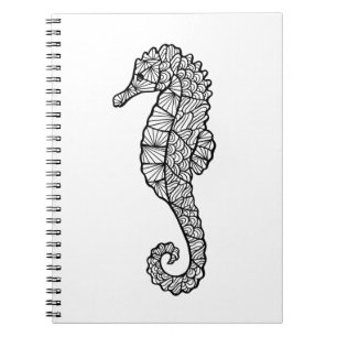 Inspired Sea Horse Spiral Notebook