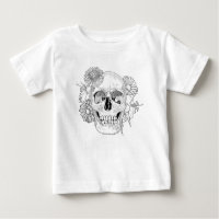 Inspired Skull And Flowers