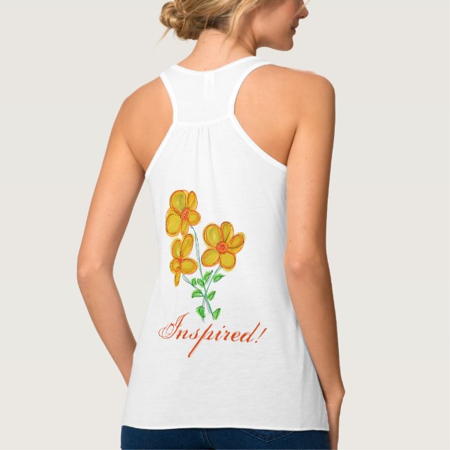 Inspired Sleeveless Tank Top (Back)