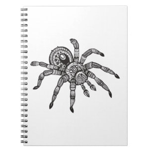 Inspired Spider Spiral Notebook
