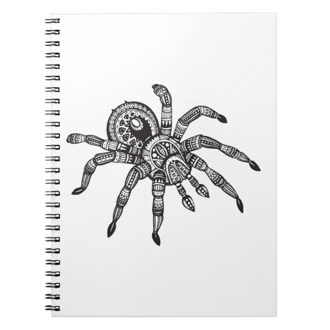 Inspired Spider Spiral Notebook (Front)