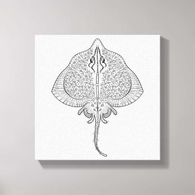 Inspired Stingray Totem 6 Canvas Print (Front)