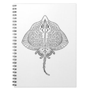 Inspired Stingray Totem Spiral Notebook