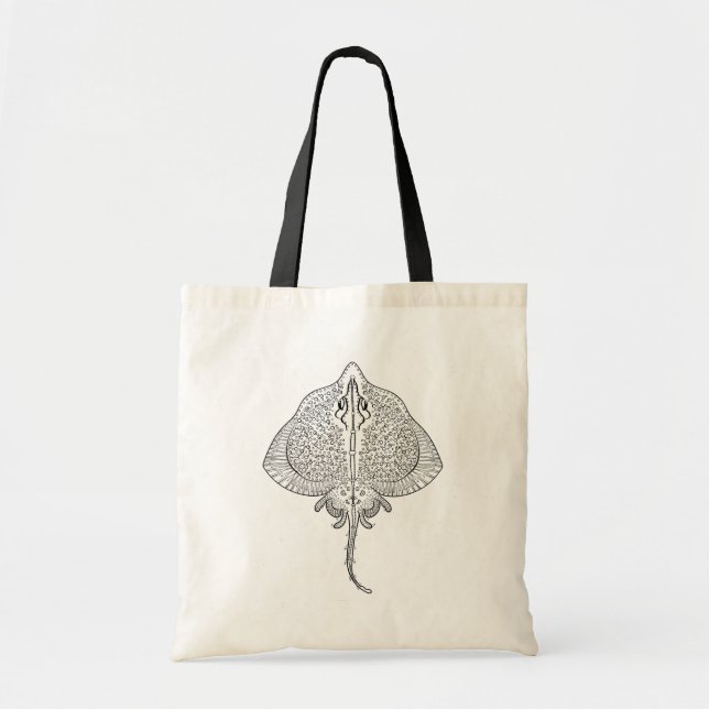 Inspired Stingray Totem Tote Bag (Front)