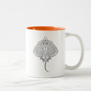 Inspired Stingray Totem Two-Tone Coffee Mug