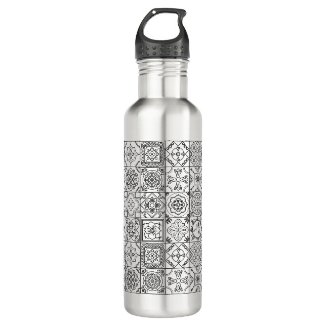 Inspired Talavera Pattern 710 Ml Water Bottle (Front)