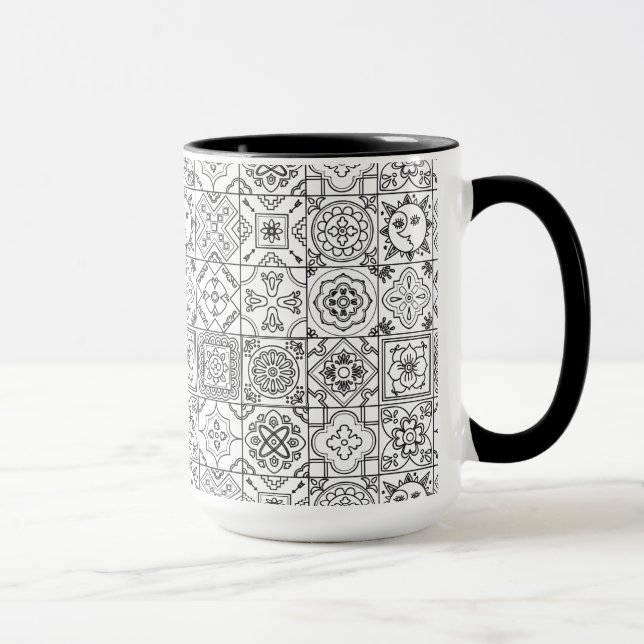 Inspired Talavera Pattern Mug (Right)