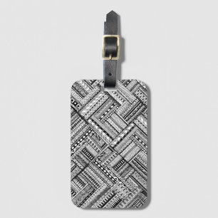 Inspired Tribal Art Pattern Luggage Tag