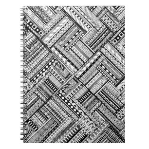 Inspired Tribal Art Pattern Spiral Notebook