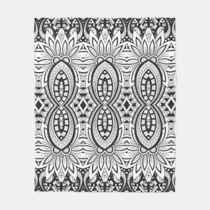 Inspired Tribal Drawing Fleece Blanket