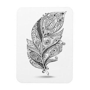 Inspired Tribal Feather Magnet