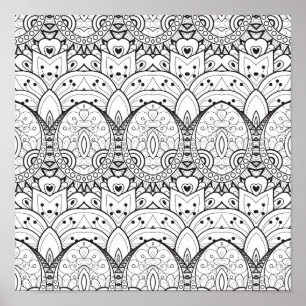 Inspired Tribal Illustration 2 Poster