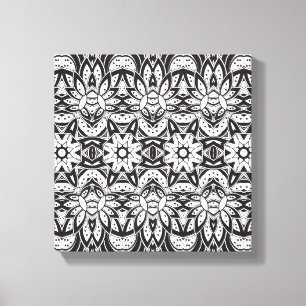 Inspired Tribal Style Illustration 6 Canvas Print