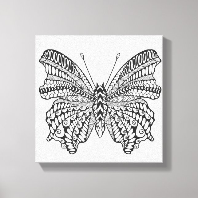 Inspired Tropical Butterfly 6 Canvas Print (Front)